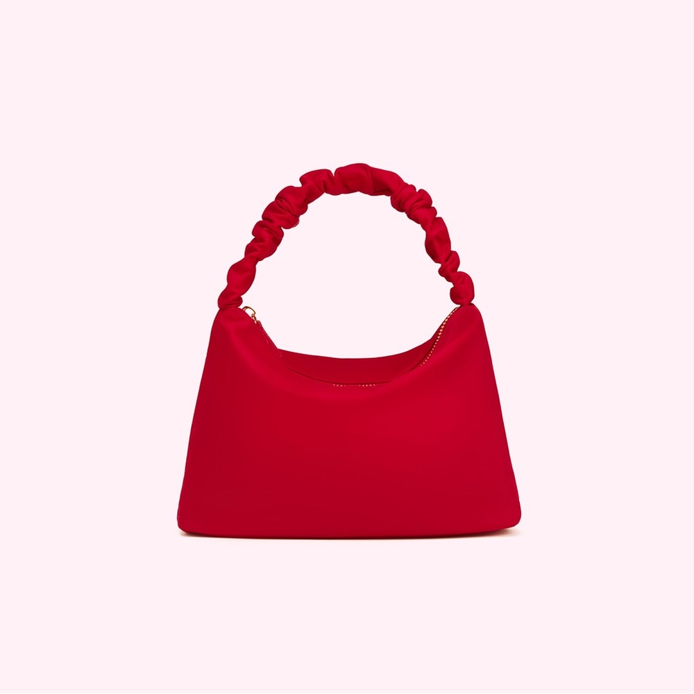 Stoney Clover Lane scrunch bag ruby